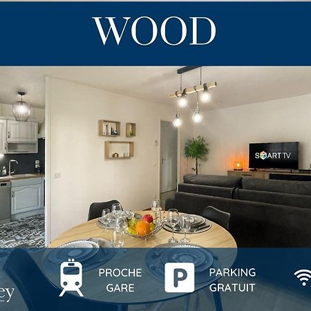 HOMEY WOOD - New - Appartement avec une chambre - Parking privé gratuit - Balcon privé - A 5 min de la gare pour rejoindre Genève Annemasse Extérieur photo